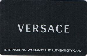 versace international warranty|Versace warranty registration.